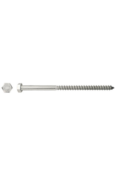 Evotools Șurub pentru lemn cu cap hexagonal DIN 571 P - 50 buc 8 mm 50 mm 50