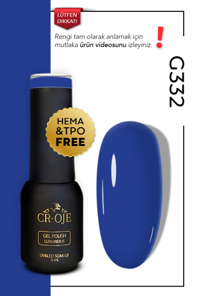 CROJE KALICI OJE Kalıcı Oje G332 - Lacivert (5 ML)