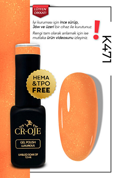 CROJE KALICI OJE Kalıcı Oje K471- Simli (12 ML.)