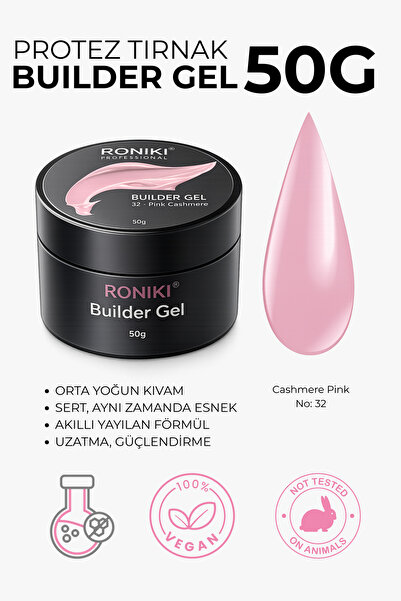 RONIKI Protez Tırnak Uzatma Jeli Nude Pink 032 60g