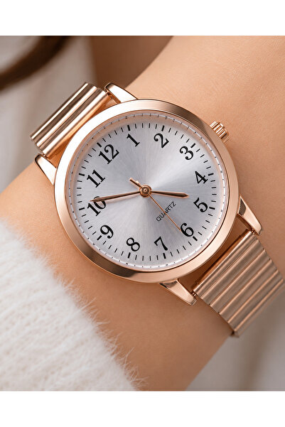 Weluxa Qszq7J74A Retro Rose Gold Color Vintage Women's Wristwatch