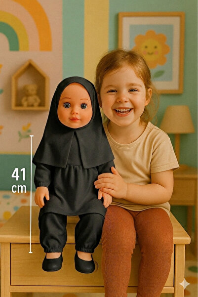 Genel Markalar - RANİA DUA EDEN- İLAHİ SÖYLEYEN  39 CM BOYUNDA TESETTÜRLÜ BEBEK