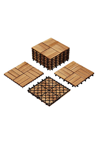 KOÇTAŞ 30x30 Ahşap Yer Karosu 4 Adet