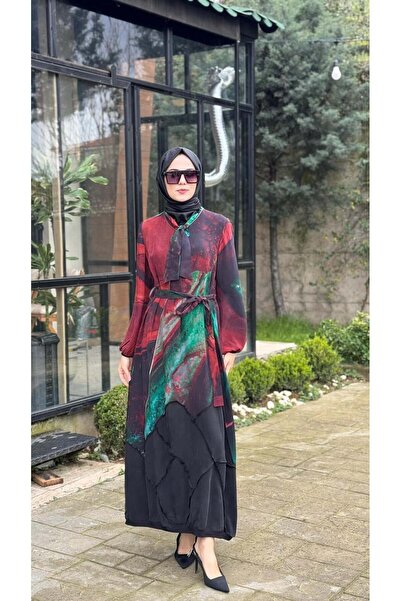 MissWhence Çiçek Desenli Elbise 39802