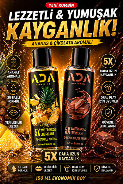 Ada Marketing Yenilebilir Kayganlaştırıcı Jel 150 ml Ananas Çikolata Aromalı ...