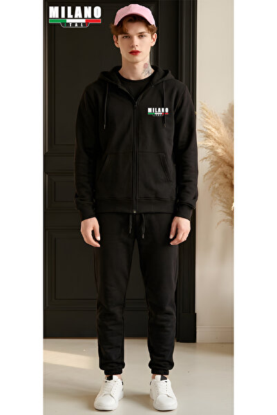 HOFFNUNG Unisex Casual Tracksuit Set Outdoor Full Zip