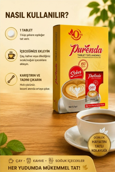 Purenda Tablet Sweetener 100 Tablets