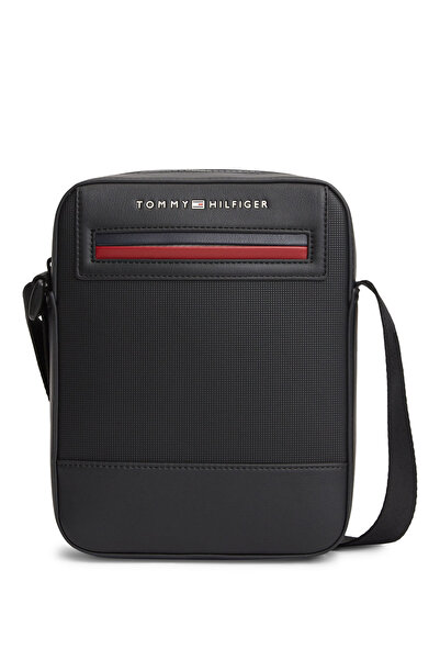 Tommy Hilfiger Siyah Erkek Postacı Çantası TH FOUNDAITON MINI REPORTER