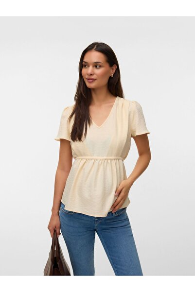 Mama Licious Top Normal geschnitten V-Ausschnitt Top
