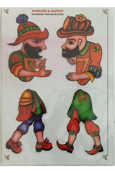 Can Toys Hacivat Ve Karagöz Kukla Oyun Seti(ŞEFFAF PLASTİK/PVC) - 30 CM