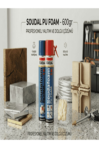Soudal köpuk 600gr ISI & SES Yalıtımı Sağlar