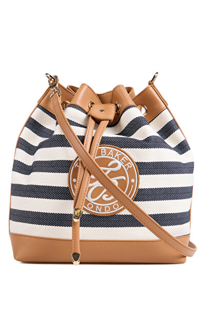 Ted Baker Lacivert-Beyaz Kadın Omuz Çantası TBSS26FBAG013