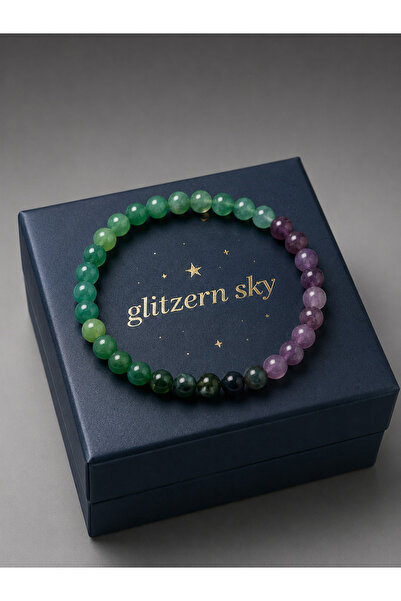 nss sky rock Stylish Energy Balancing Bracelet with Natural Agate Jade and Pi...