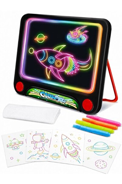 BabyLondy Glow Akıllı Çizim Tahtası Oyun Tahtası Ve 4 Farklı Neon Kalem Oyun ...