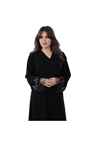 Lamir عباية ملكي تطريز ملون ، تطريز تل ، سهرة