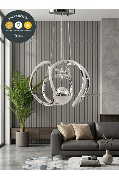 Lzy Avize Store Amissos Tek Toplu 3 Renk Ledli - Salon-oturma Odası- Hol - Av...