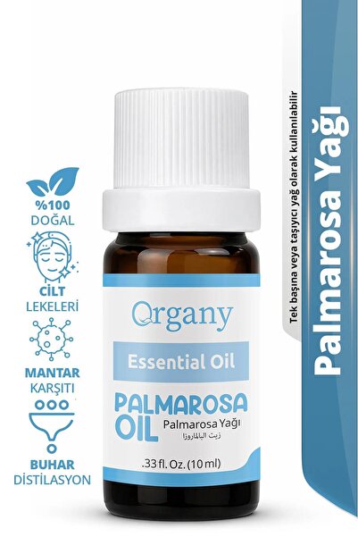 Organy Doğal Deodorant Palmarosa Yağı %100 Doğal Temiz Çiçeksi Bakım Yağı Pal...
