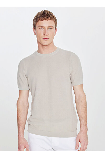 ALTINYILDIZ CLASSICS Gray Men's Standard Knitwear Sweater Ace044262186_Gri