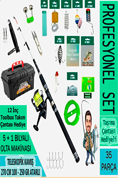 OLTAMİX Profosyonel Deniz Ve Göl Olta Takım 100-250gr 100-250 AKSİYON KARBON ...