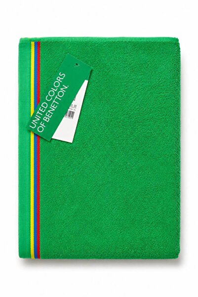 United Colors of Benetton Be-0825-Gr 100% Βαμβακερή Πράσινη Πετσέτα Παραλίας ...