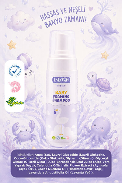 BABYTON Doğal Yenidoğan Konak Şampuan 150 ml