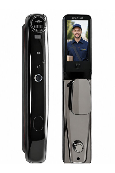 Ayssmart Akıllı Kapı Kilidi – Yüz Tanıma, Avuç İçi, Parmak İzi, Şifre, Kart v...