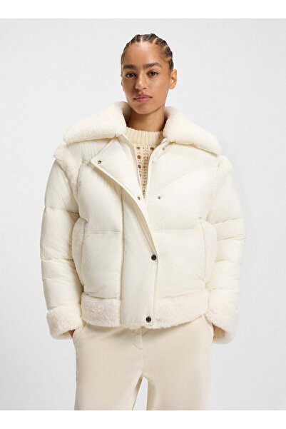 BOSS Krem Kadın Mont 50548173