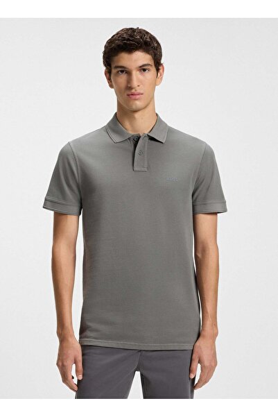 BOSS Gri Erkek Regular Fit Polo T-Shirt Prime_50507813