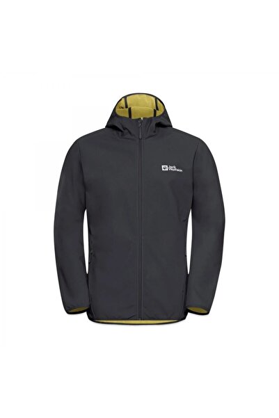Jack Wolfskin 1307471-T0350 سترة بورنبرج هودي إم للرجال من نوع سوفت شيل