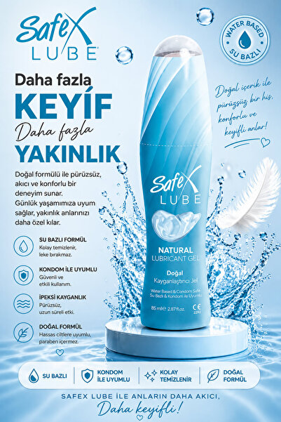 Safex Lube Kayganlaştırıcı Jel Sade 85 ml.