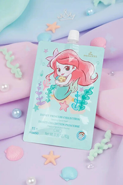 Miniso Disney Prenses Lisanslı Nemlendirici ve Ferahlatıcı Uyku Yüz Maskesi A...