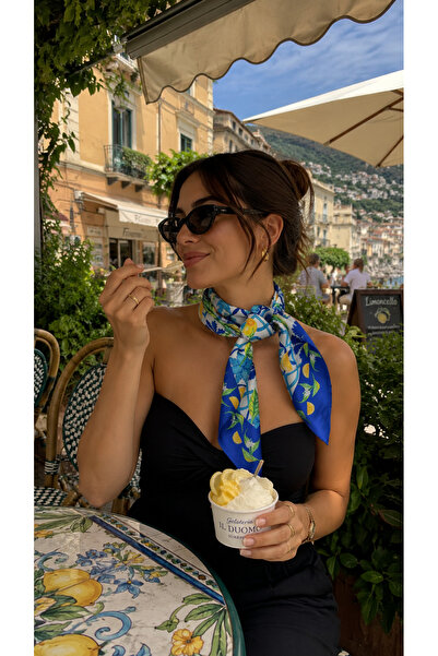 Bolder Eșarfă Nil Amalfi Lemon 70*70 cm Fular Eșarfă