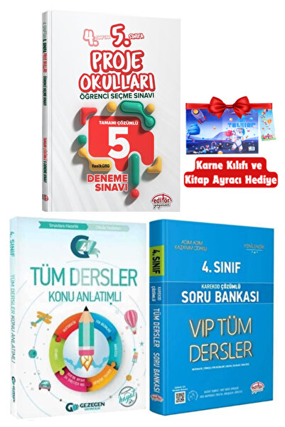 Editör Yayınevi 4. Sınıftan 5. Sınıfa Proje Okulları Seçme Sınavı Çözümlü 5 D...