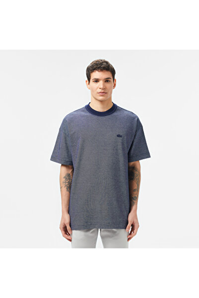 Lacoste Erkek Oversize Fit Bisiklet Yaka Lacivert T-Shirt