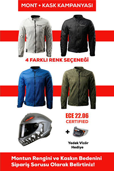REVERTECH Protective Summer Motorcycle Jacket Suitable for Urban Use + Gift A...