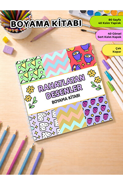metafortoys Rahatlatan Desenler Volume 1 Boyama Kitabı Cozy Book – 21x20 cm I...