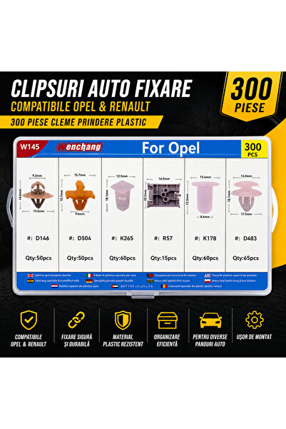 PARADOX SINCE 1992 Cleme auto compatibile cu Opel+Renault 300 bucăți