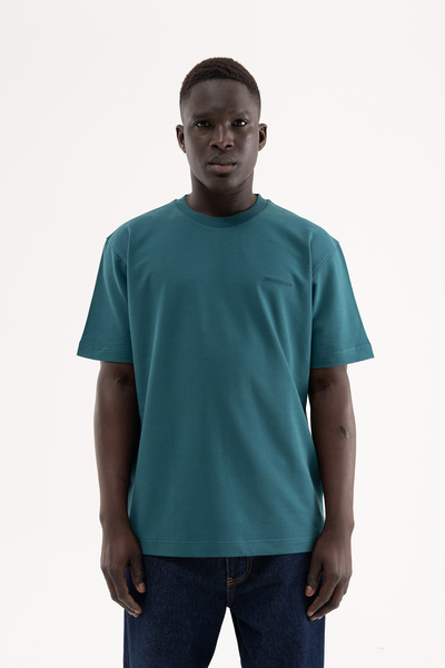 Machinist Men's Relaxed Basic Cotton T-Shirt Oil Green