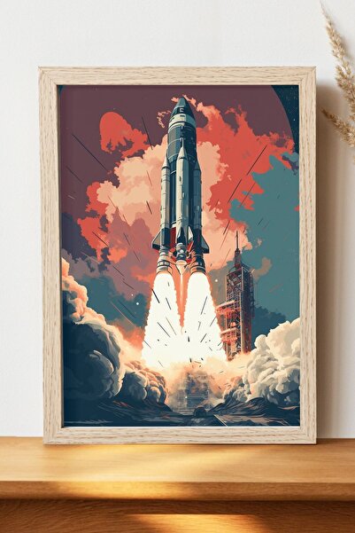 Luna Marissa Αφίσα Rocket - Αφίσα τοίχου από γυαλιστερό χαρτί χωρίς πλαίσιο