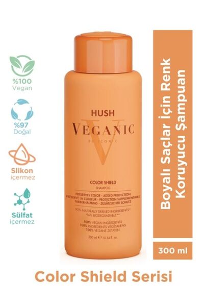 HUSH Veganic Color Shield Color Protective Shampoo for Dyed Hair 300 ml