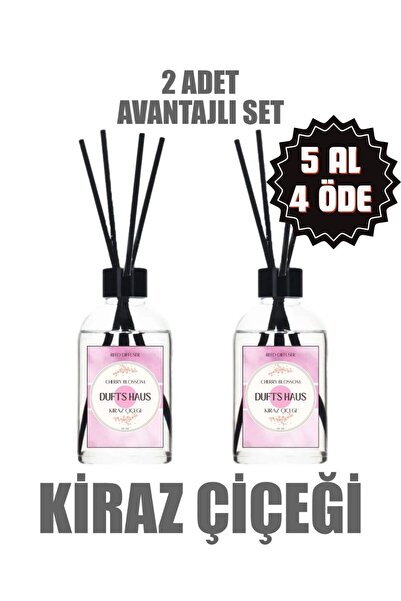 duftshaus Kiraz Çiçeği Bambu Çubuklu Oda Kokusu Ortam Kokusu Yatak Odası Mutf...