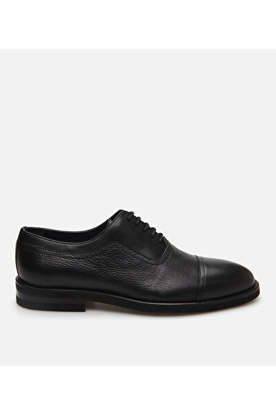 Hotiç Men's Leather Black Classic Shoes