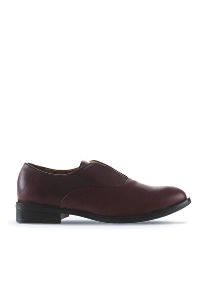 Bueno Shoes Pantofi plati de dama din piele rosie Claret 01wt2400