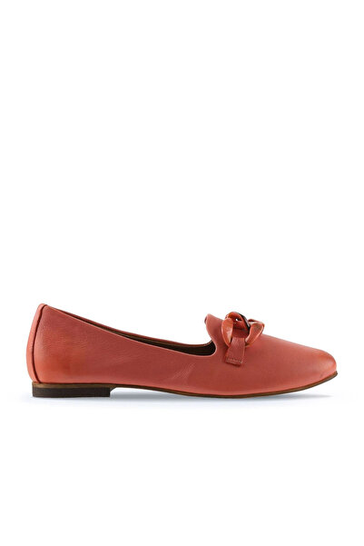 Bueno Shoes Mercan Deri Kadın Düz Babet 01wu3600