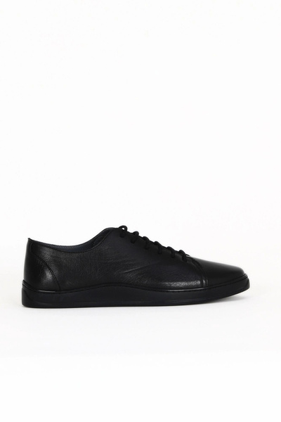 Bueno Shoes Pantofi sport pentru bărbați din piele Safari neagră 34ma12347