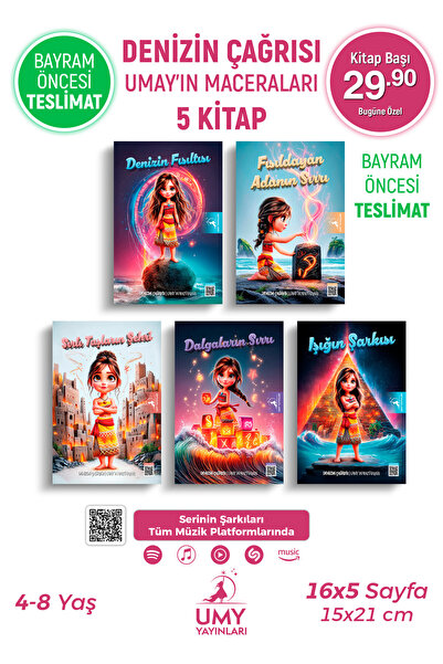 UMY Yayınları Denizin Çağrısı - Umay’ın Maceraları - Çocuk Kitabı Serisi - 5 ...