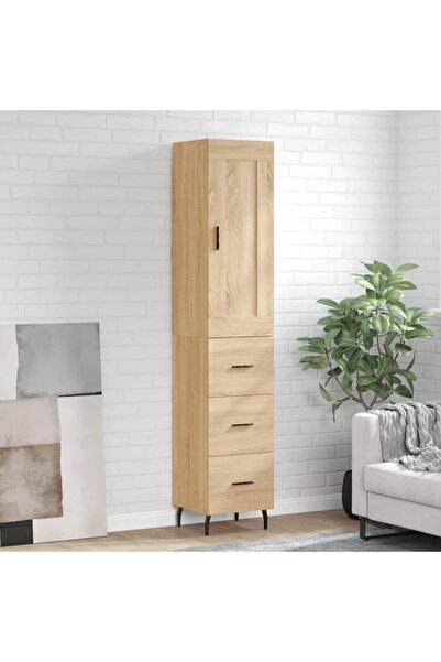 Concept Dulap înalt, stejar sonoma, 34,5x34x180 cm, lemn prelucrat
