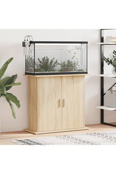 Concept Suport acvariu, stejar sonoma, 81x36x73 cm, lemn prelucrat