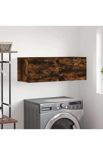 Concept Dulap de perete, stejar fumuriu, 100x36,5x35 cm, lemn prelucrat