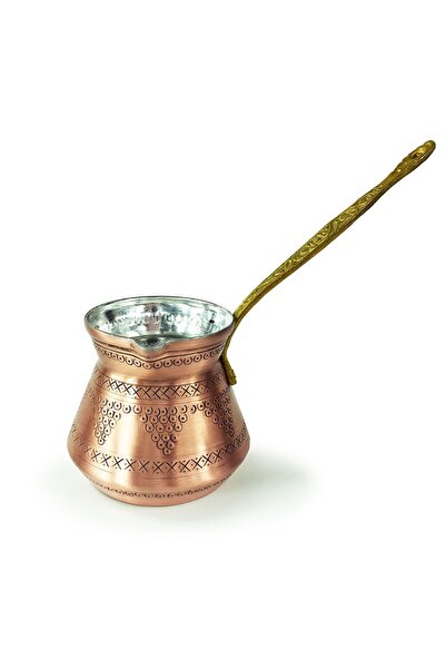 Shark Anatolia Külhan Copper Coffee Pot Staple Workmanship 380ml No:2